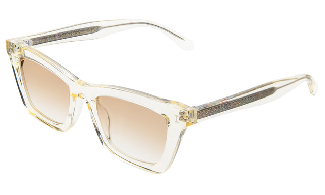 Portugal Sunglasses side view in Champagne / Taupe Flat Gradient