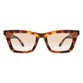 Front view of Portugal Sunglasses in Havana/Taupe Flat Gradient