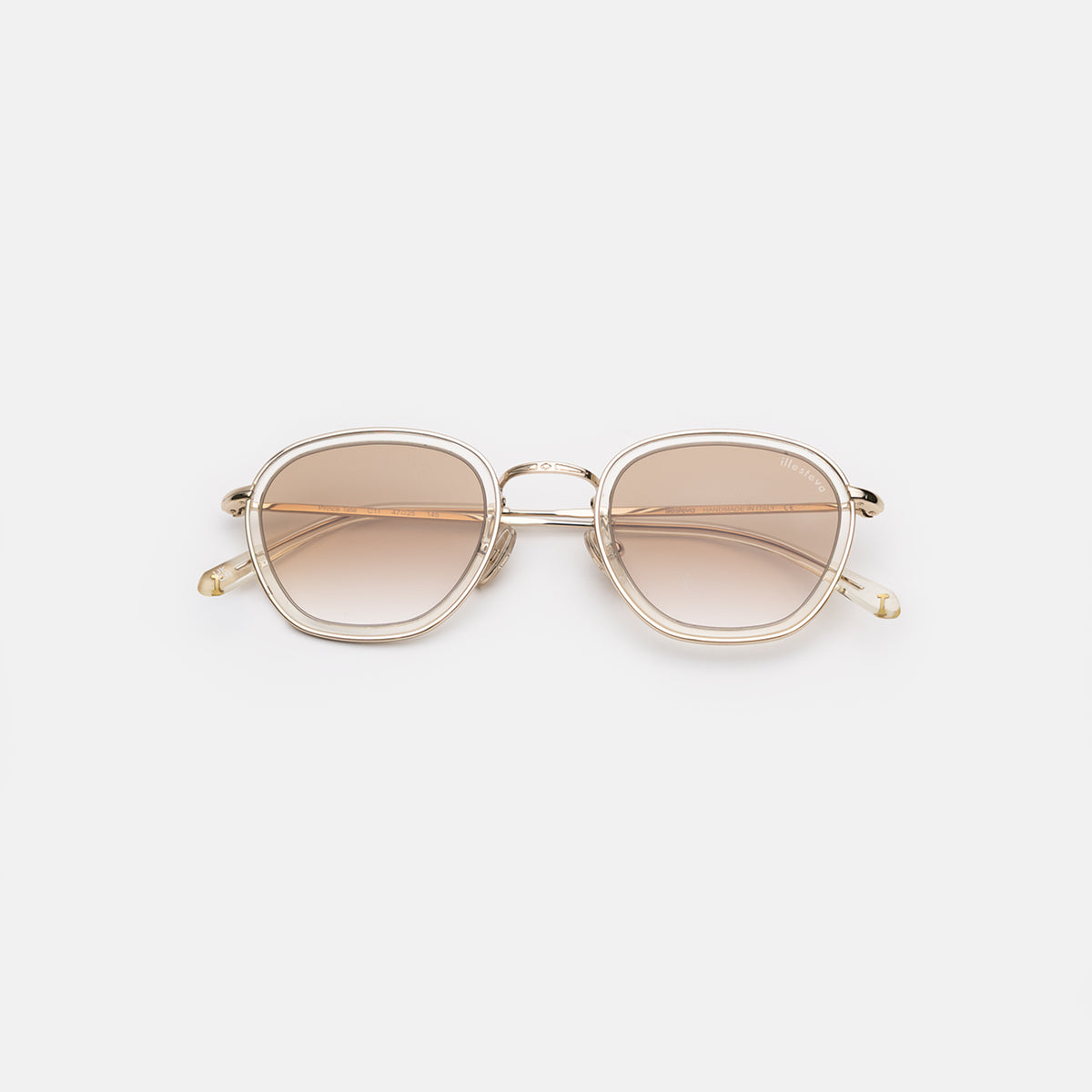 Prince Tate Sunglasses in Champagne with Gold lenses