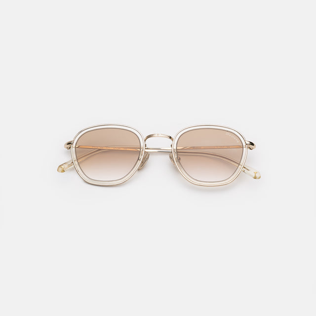 Prince Tate Sunglasses side view in Champagne/Gold / Taupe Flat Gradient