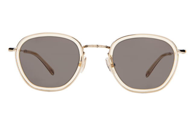 Prince Tate Sunglasses front view in Citrine/Gold with Grey Flat