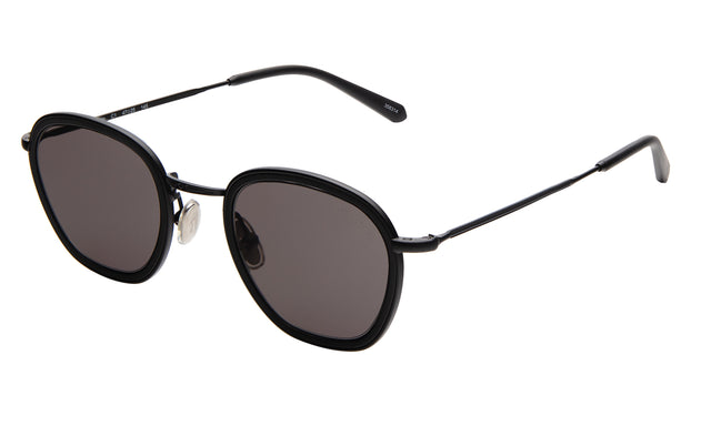 Prince Tate Sunglasses front view in Matte Black with Grey Flat