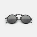 Front view of Roma II Sunglasses in Black/Grey Flat