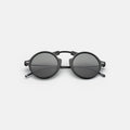 Front view of Roma II Sunglasses in Black/Grey Flat