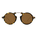 Front view of Roma II Sunglasses in Flame/Gold/Brown Flat