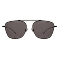 Front view of Samos Sunglasses in Black/Grey Flat