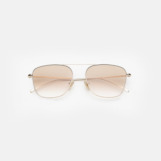 Samos Sunglasses side view in Gold / Taupe Flat Gradient