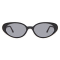 Front view of Sheila Sunglasses in Black/Grey Flat
