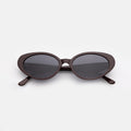 Front view of Sheila Sunglasses in Bordeaux/Grey Flat
