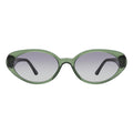 Front view of Sheila Sunglasses in Pine/Grey Flat Gradient