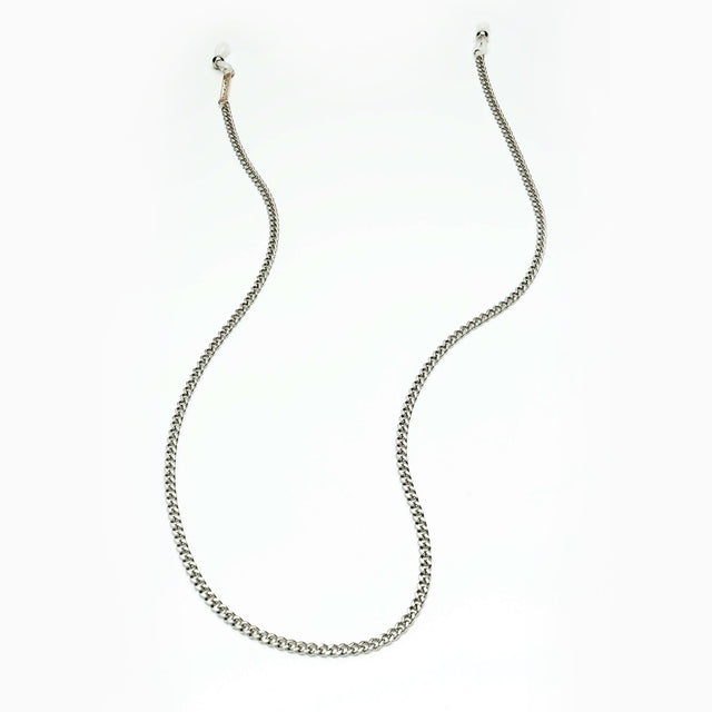 Close up of Sunglass Chain side view in Silver Link