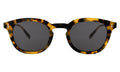 Front view of Slope Polarized Sunglasses in Tortoise/Grey Polarized