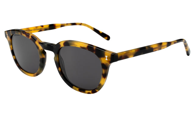 Slope Polarized Sunglasses side view in Tortoise / Grey Polarized