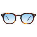 Front view of Slope Sunglasses in Havana/Blue Gradient See Through
