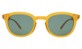 Front view of Slope Sunglasses in Honey Gold/Olive