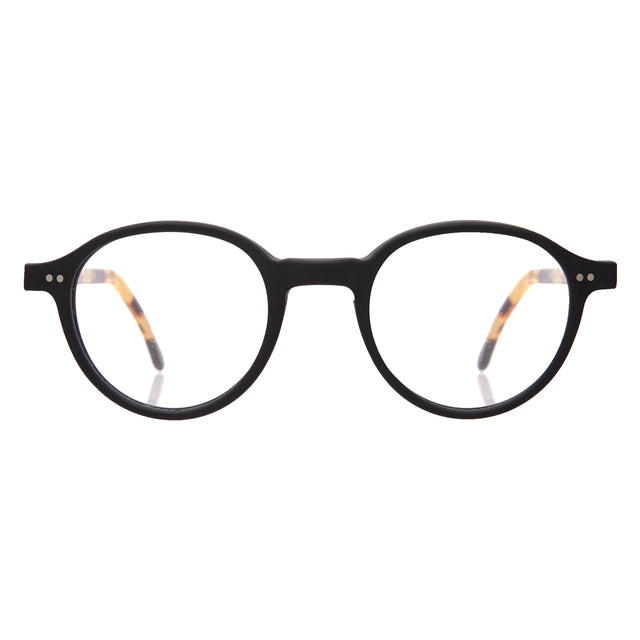 Smith Optical front view in Matte Black/Tortoise Optical