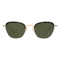 Front view of Sorrento Sunglasses in Gold/Olive Flat