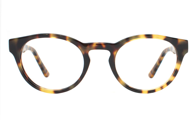 Stanley Optical front view in Tortoise Optical