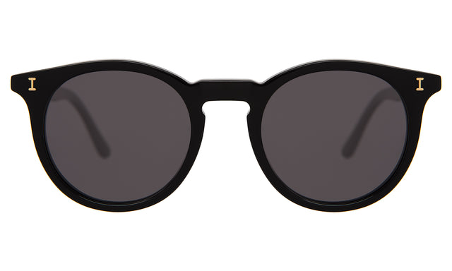 Sterling Polarized Sunglasses front view in Black with Grey Polarized