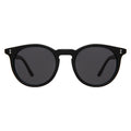 Front view of Sterling Sunglasses in Matte Black/Grey Flat