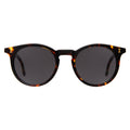 Front view of Sterling Sunglasses in Star Tortoise/Grey Flat