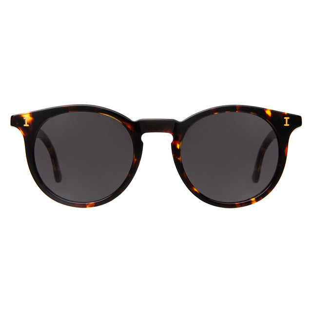 Sterling Sunglasses front view in Star Tortoise with Grey Flat