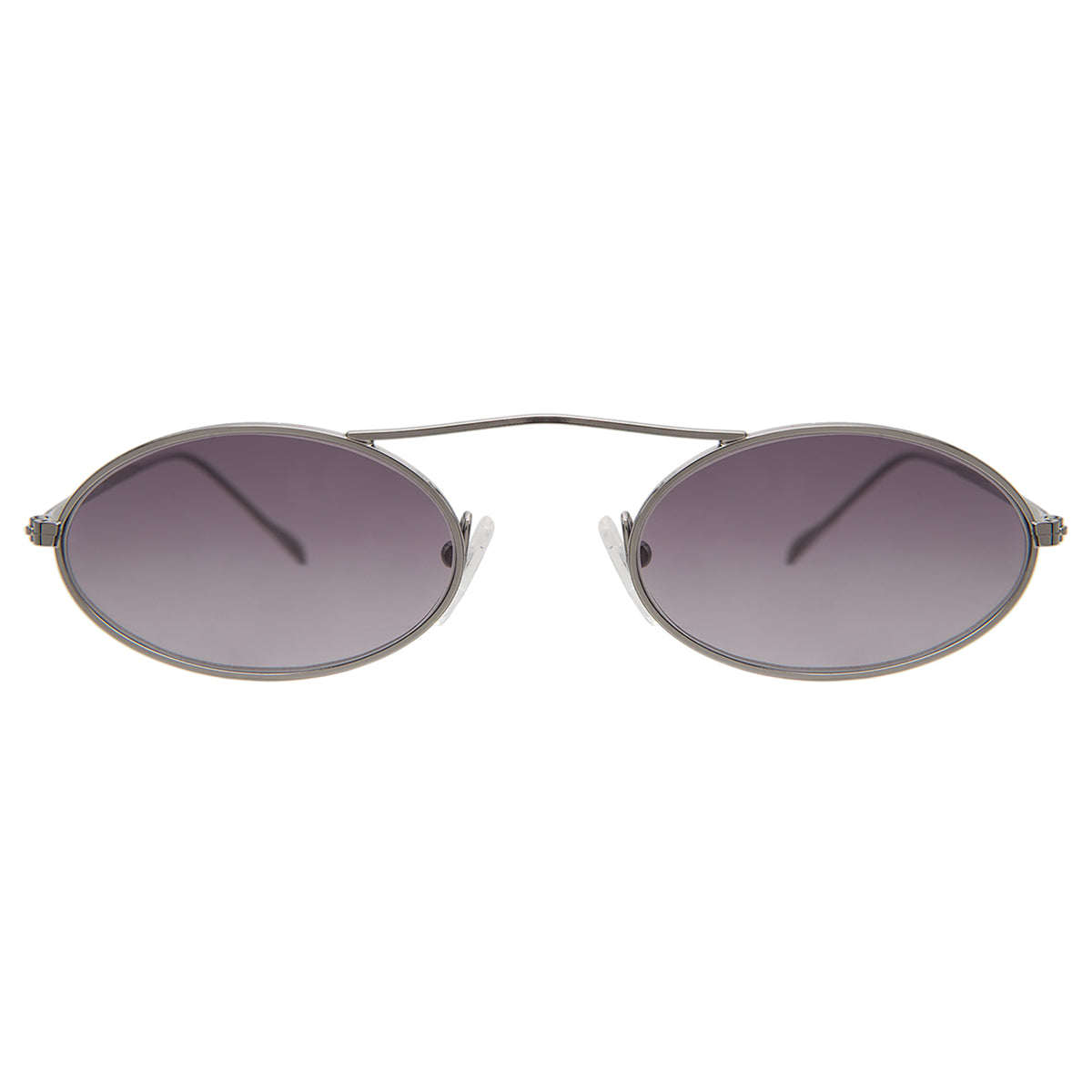Sydney Sunglasses in Gunmetal with Grey Gradient lenses, front view