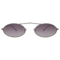 Front view of Sydney Sunglasses in Gunmetal/Grey Gradient