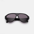 Front view of Telluride Sunglasses in Black/Grey