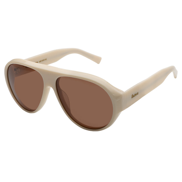 Telluride Sunglasses side view in Cream / Brown