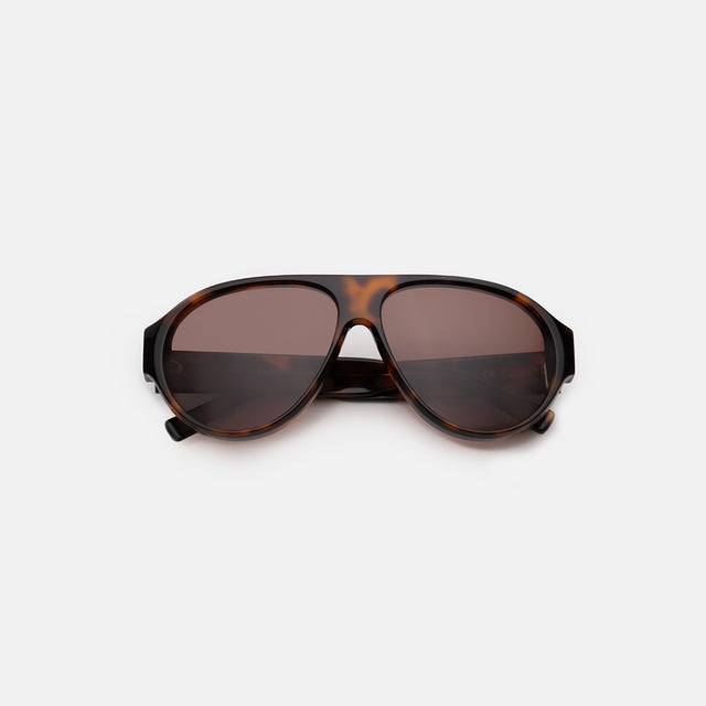 Telluride Sunglasses side view in Havana / Brown