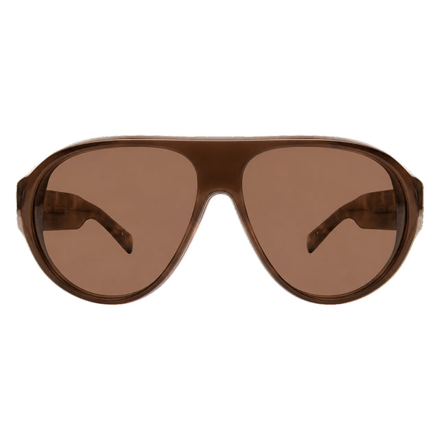 Telluride Sunglasses front view in Kohl with Brown