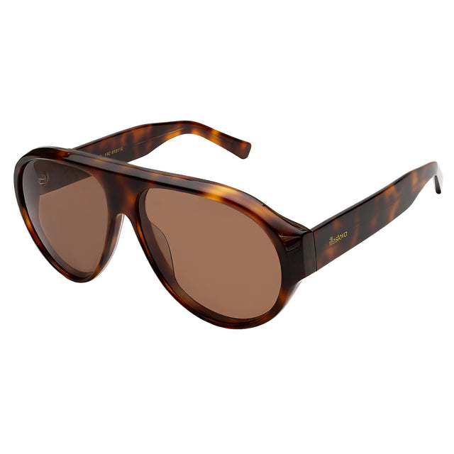 Telluride Sunglasses side view in Mahogany / Brown