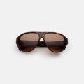 Front view of Telluride Sunglasses in Mahogany/Brown