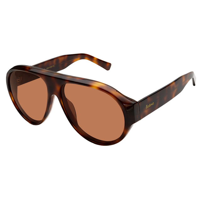 Telluride Sunglasses side view in Mahogany / Desert