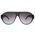 Front view of Telluride Sunglasses in Pine/Grey Gradient