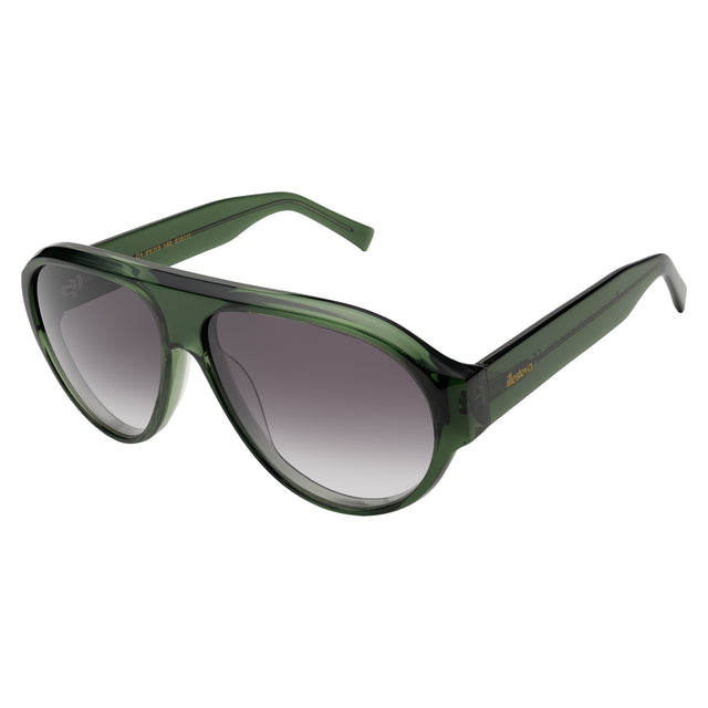 Telluride Sunglasses side view in Pine / Grey Gradient