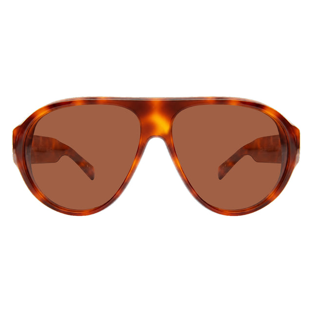 Telluride Sunglasses front view in Red Havana with Desert