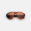 Front view of Telluride Sunglasses in Red Havana/Desert