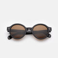 Front view of The Met x illesteva Sunglasses in Black/Brown