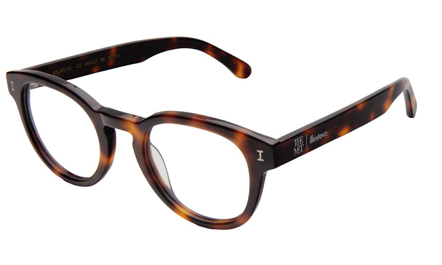 The Met x illesteva II Optical side view in Havana Optical