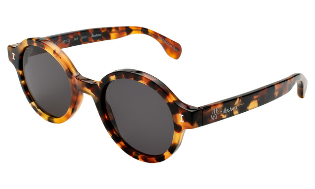 The Met x illesteva Sunglasses Side Profile in Light Tortoise / Grey