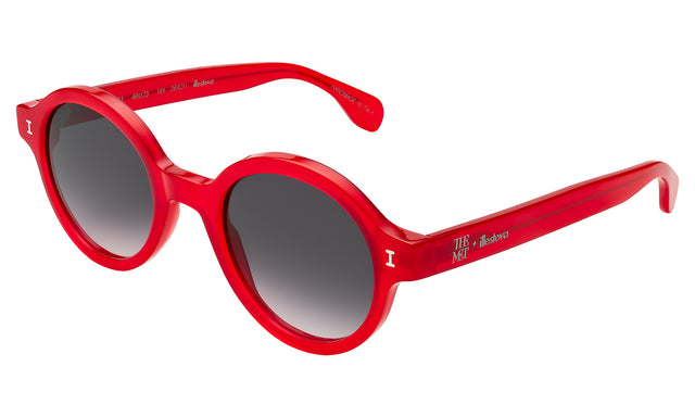 The Met x illesteva Sunglasses Side Profile in Red / Grey Gradient