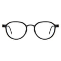 Front view of Tompkins Titanium Optical in Black/Matte Black/Optical