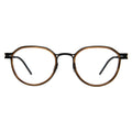Front view of Tompkins Titanium Optical in Scotch/Matte Black/Optical