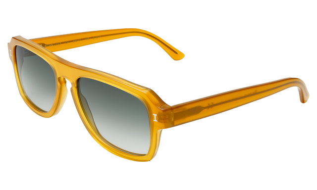 Trancoso Sunglasses side view in Honey / Olive Gradient