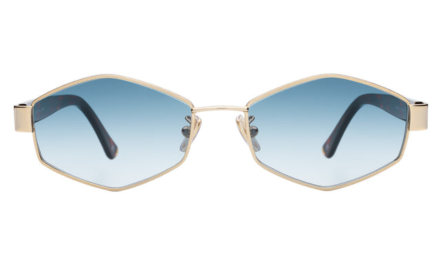 Tucson Sunglasses in Gold/Star Tortoise with Midnight Blue Gradient