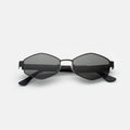 Front view of Tucson Sunglasses in Matte Black/Grey