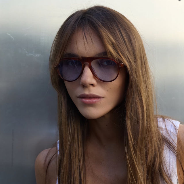 Vanderbilt Sunglasses Shown on Model
