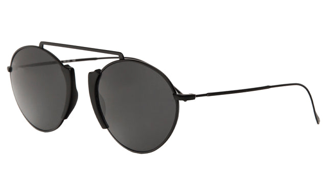 Varese II Sunglasses side view in Matte Black / Grey